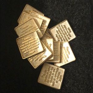 Catholic 13 Wedding Union coins gold/white 14k.